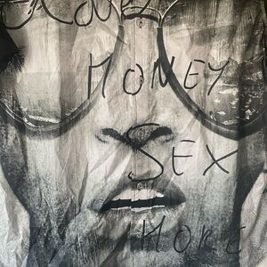 AKOO Graphic Button-Up Shirt with Text